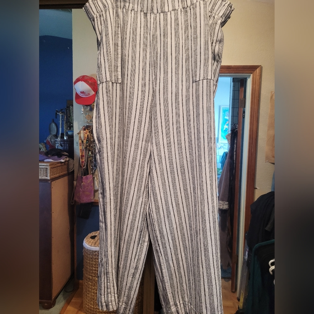 Striped Linen Pants